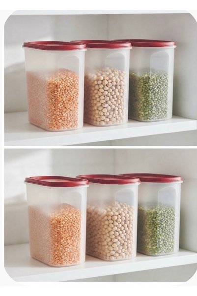 Tupperware Oval 2.3 lt 6 lı görseldeki ürünler