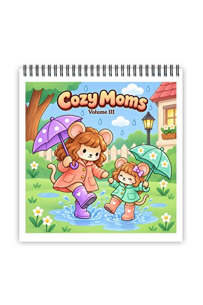Legendary Gifts Carte de colorat, 40 de ilustrații Cozy Moms - Volumul III, 8...