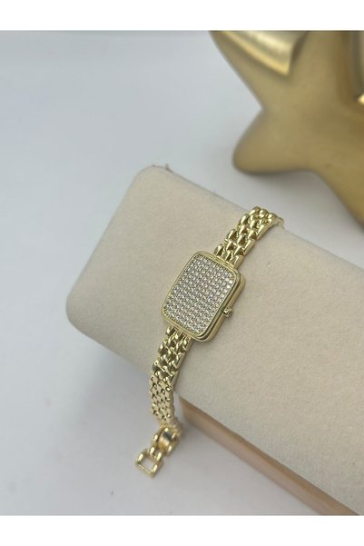 BYYEŞO Zircon Stone Rectangular Cut Steel Bracelet