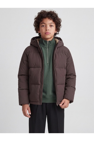 Jack & Jones Πουπουλένιο μπουφάν για αγόρια, με κουκούλα, κανονική εφαρμογή, ...