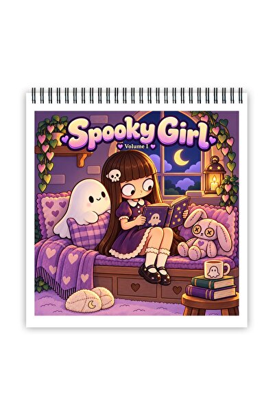 Legendary Gifts Carte de colorat, 49 de ilustrații Spooky Girl - Volumul I, 1...