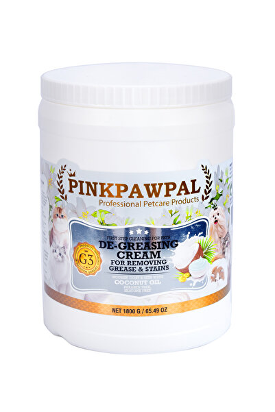 PinkPawPal De-Greasing Cream - Degreasing cream for deep fur cleaning - 1800 g