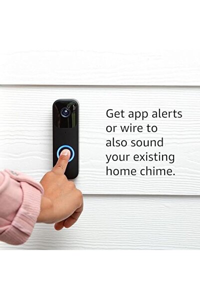 NO BRAND Sonerie video Blink Video Doorbell neagră WIFI