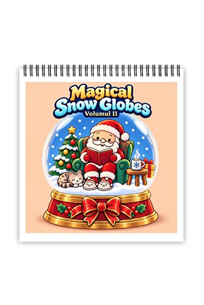 Legendary Gifts Carte de colorat, 50 de ilustrații Magical Snow Globes - Volu...