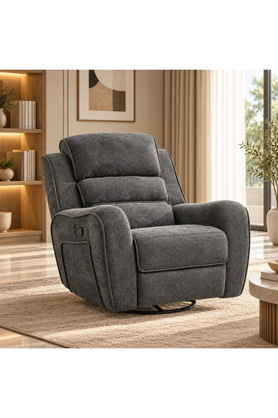 Mil Modern Rocking and Swivel Recliner Chair with Luxury Design and Foldable ...
