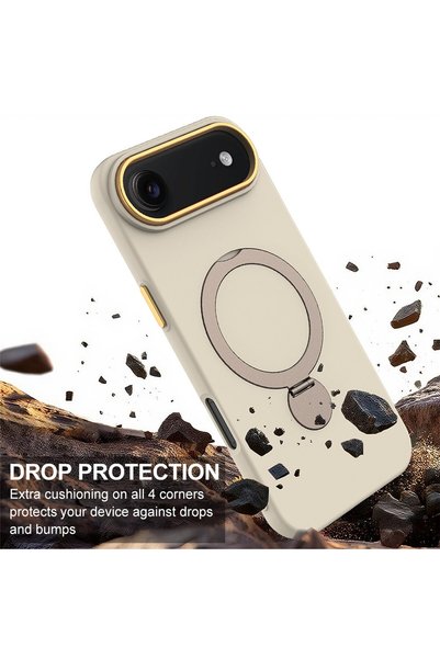VERTEK Husa de protectie SoftRing Stand MagCase pentru Apple iPhone 17 Air, Verde