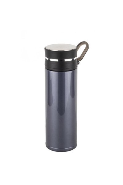 Turkishsouq Okadi Navy Blue Stainless Steel Thermos with Strainer 520ml