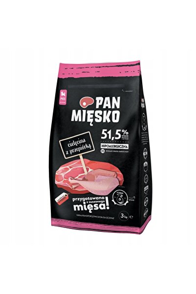 Pan Mięsko Hrană uscată pentru câini cu vită și prepeliță chupki XS