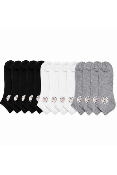 WomanAndKids Night Unisex Booties Socks 12-Pack |   85% Cotton Recycled Yarn,...