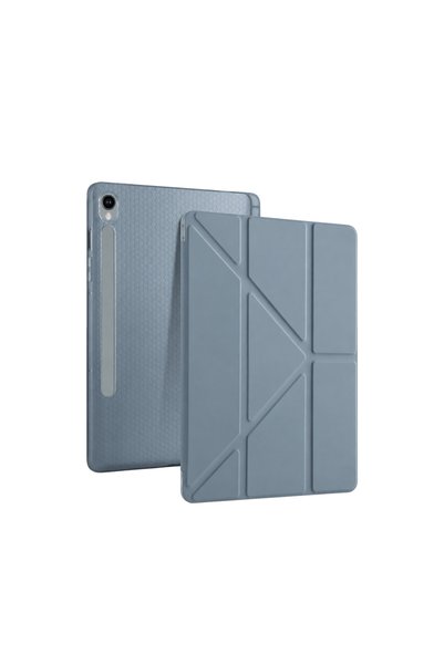 ELİSY Samsung Galaxy Tab S10 FE Plus 13.1 Kalemlikli Mars Tablet Kılıfı - Koyu Gri