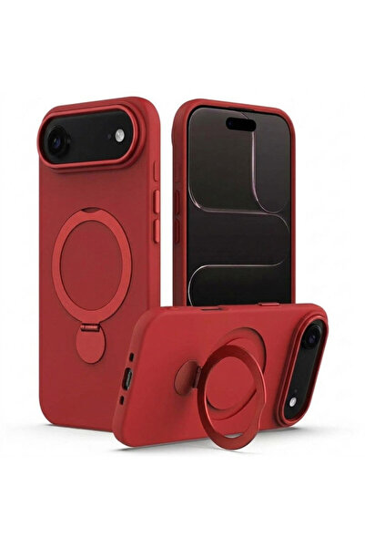 VERTEK Husa de protectie SoftRing Stand MagCase pentru Apple iPhone 17 Air, Rosu