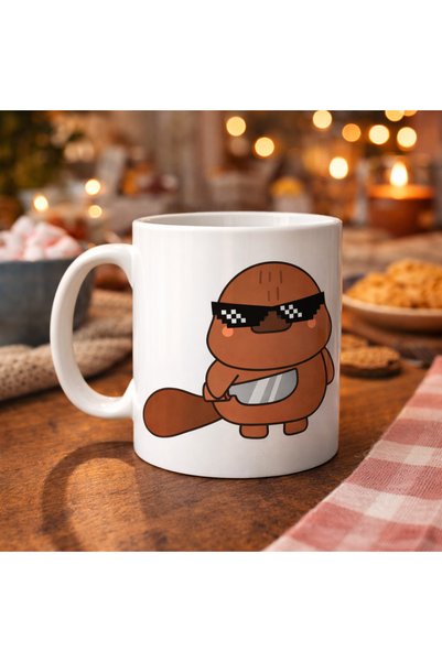 ASTRALTECH Cool Beaver dizajnirana porcelanska šolja model 86 – Zabavno, kul ...