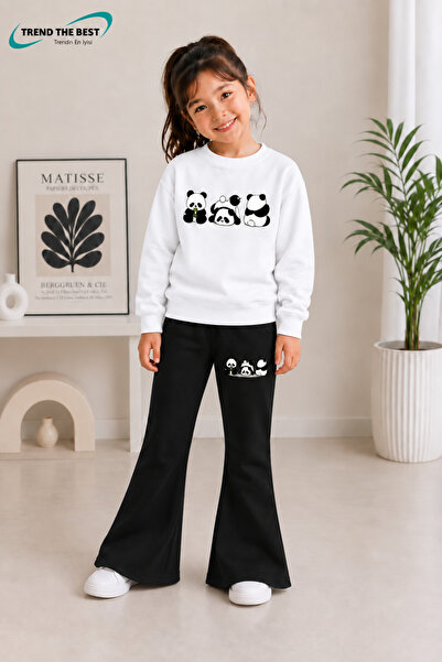 TREND THE BEST Trendin En İyisi Winter, Spring, and Autumn Girls' Black Spani...