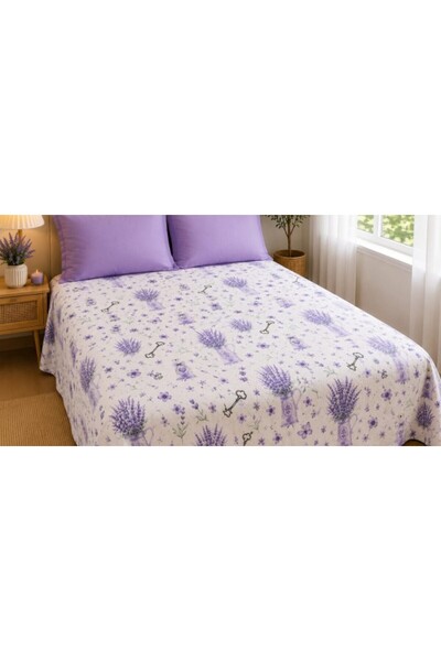 produs in Romania Cearșaf cu elastic pentru saltea de 2 persoane 140 x 200 cm...