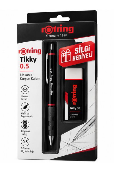 Rotring Tikky Rd 0.5 Min Silgi Hediyeli Set U117492, one size