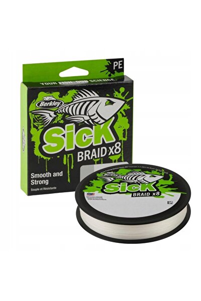 BERKLEY Sick Braid X8 0.12mm/150m - Alb