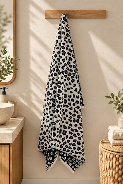 Daylife Veliki peškir za kupanje sa leopard uzorkom 100x150 cm – mekana tekst...