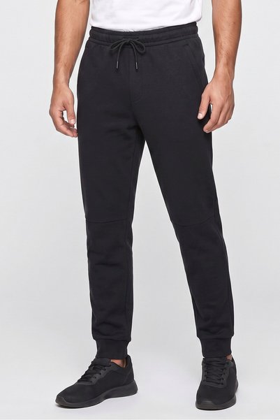 Anta Men Sportswear Fit Drawstring Outdoor Track Pants, Black