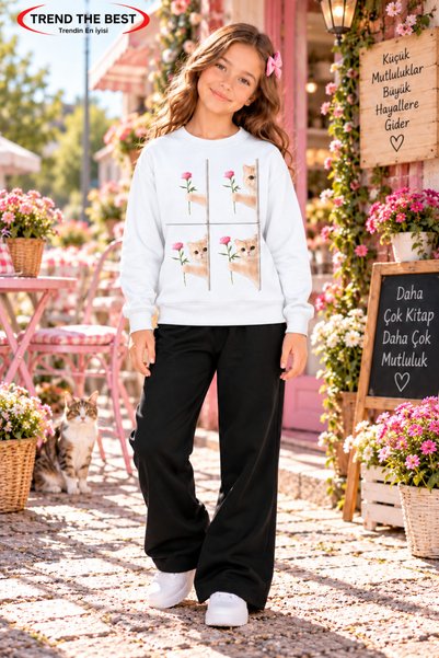 TREND THE BEST Trendin En İyisi Winter, Spring, and Autumn Girls' Black Spani...