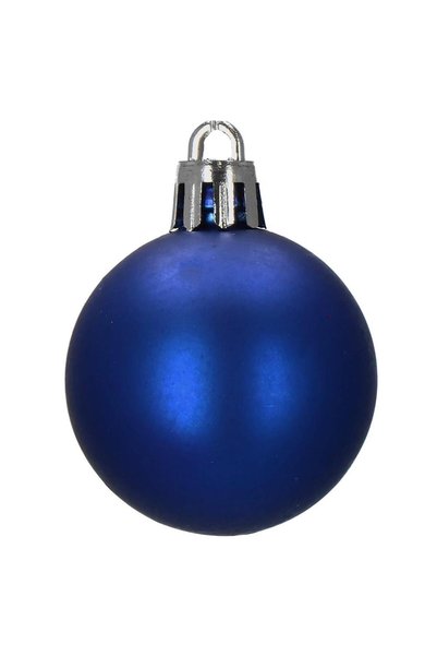 MyOfficeShop Set de globuri de Crăciun, 20 de bucăți, 3 modele, 4 cm, albastru închis