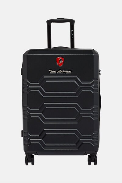 Tonino Lamborghini 25 Inch Hardshell Check-In Spinner Luggage, Black