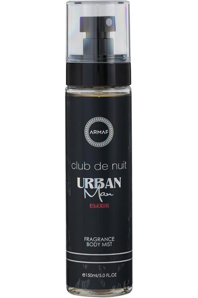 Armaf Club De Nuit Urban Elixir Perfume Body Mist For Men 150ml Black, Body S...