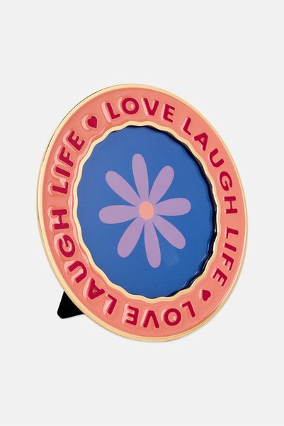 Kersten Love Laugh Life Photo Frame Round, Multicolor