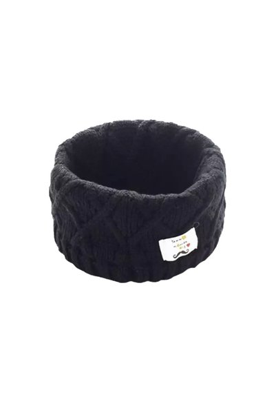 char Παιδικό πλεκτό unisex μαύρο κάλυμμα λαιμού 44320-2 - Μαύρο