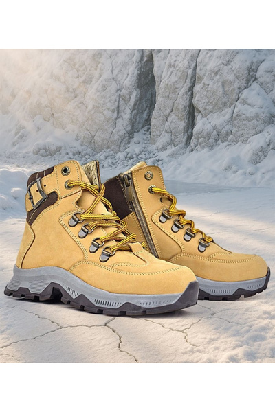 OrtopedikAL حذاء Rakerplus 9608-K3 Taba Trekking مصنوع من الجلد الطبيعي بنسبة...