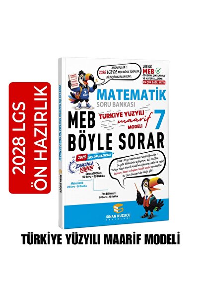 SİNAN KUZUCU YAYINLARI Sinan Kuzucu 7. Sınıf Matematik Soru Bankası 2027