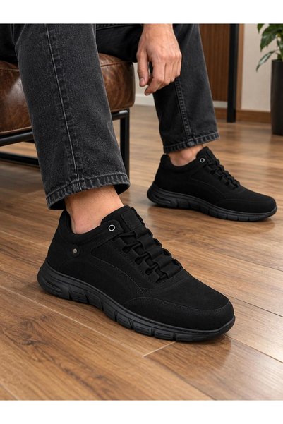 Taşpınar Ayakkabı 100% Genuine Leather Men's Winter Comfortable Casual Non-Slip Sole Anti-Cold Sports Short Boots & Shoes 40-4
