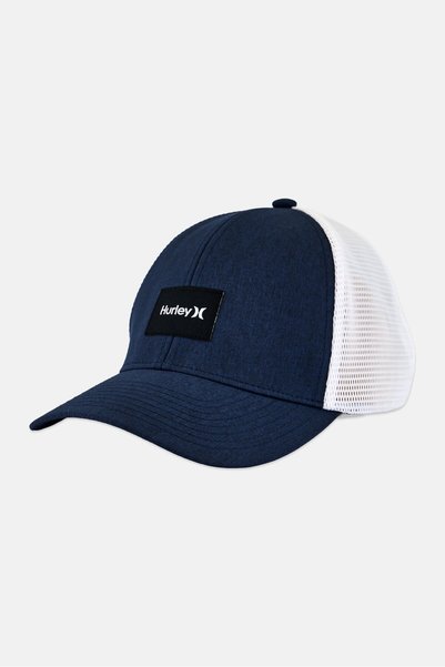 Hurley Men Brand Logo Snapback Cap, Navy Blue