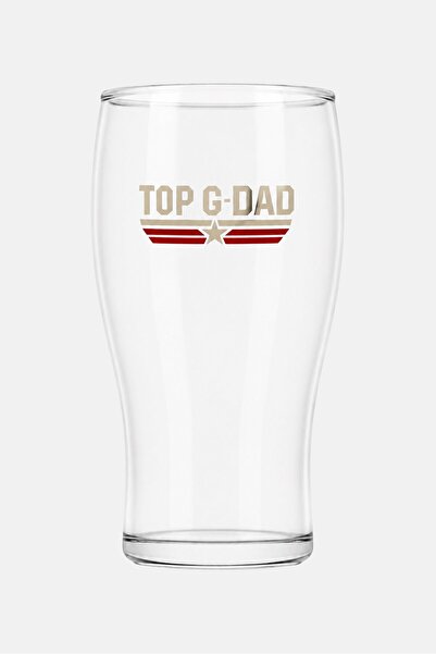 TOP GUN Top Grandad Pint Glass, Transparent