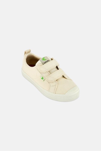 Cariuma Kids Boy OCA Low Velcro Closure Sneakers, Off White