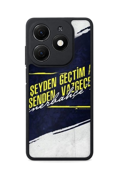 TECNO Spark 20 Compatible Printed, Matte Black, Soft Silicone, Protective, Sh...