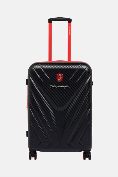 Tonino Lamborghini 24 Inch Hardshell Check-In Spinner Luggage, Black