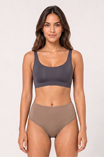 RENE ROFE Essentials By Women 5 Pieces Solid Hi-Waist Thong Panties, Multicolor