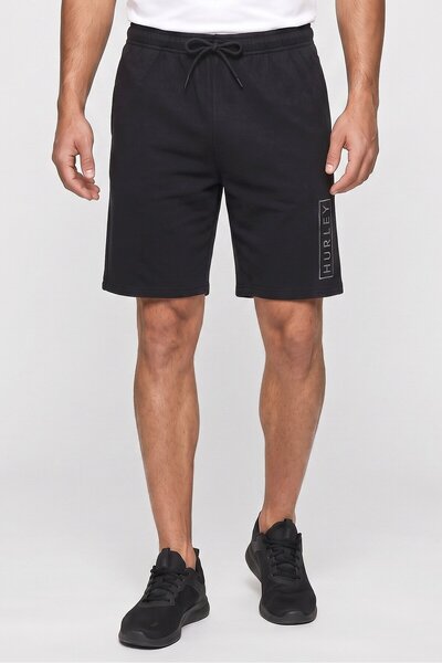 Hurley Men Sportswear Fit Embroidered Logo Outdoor Shorts, Black