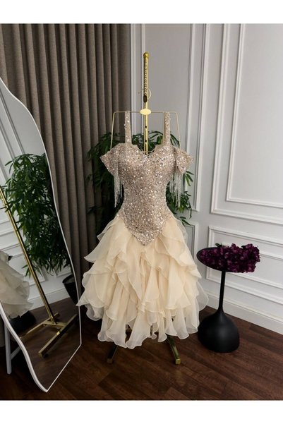Al-Hanouf Fashion فستان ميد ملكي