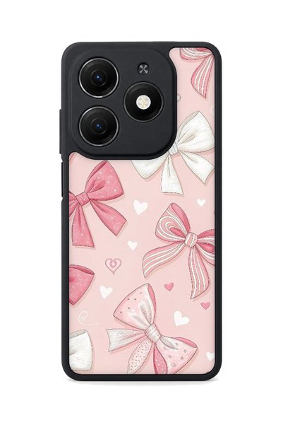 TECNO Spark 20 Compatible Printed, Matte Black, Soft Silicone, Protective, Sh...