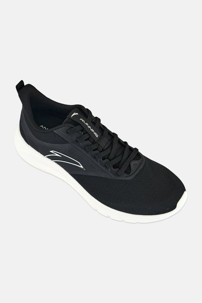 Anta Men Lace Up Running Shoes, Black