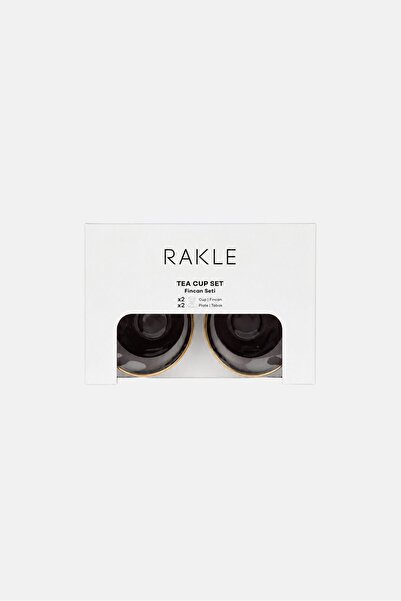 Rakle 4 Pcs Tea Cup And Suacer Set 240 ml, Transparent