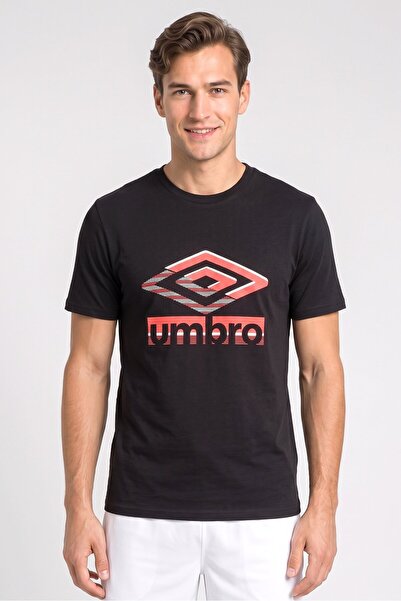 UMBRO Men Sportswear Fit Short Sleeve Outdoor T-Shirt, Black