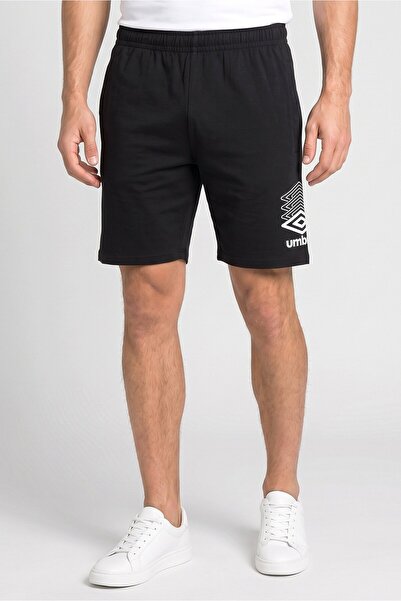 UMBRO Men Sportswear Fit Brand Logo Training Shorts, Black