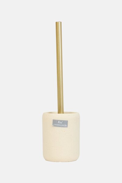 Felli Marble Toilet Brush with Holder, Beige