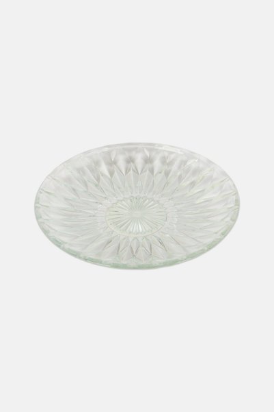 Sinsay 1 Pieces Textured Plate, Transparent