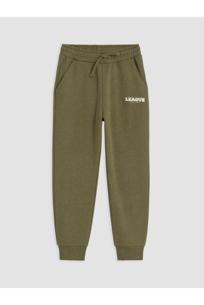 LC Waikiki Ozmarka New Season Khaki Boys' Printed Jogger Sweatpants