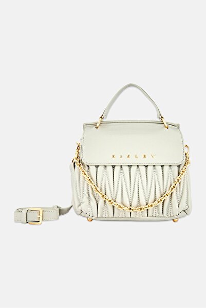 Sisley Women Brand Logo Handbag, Grey