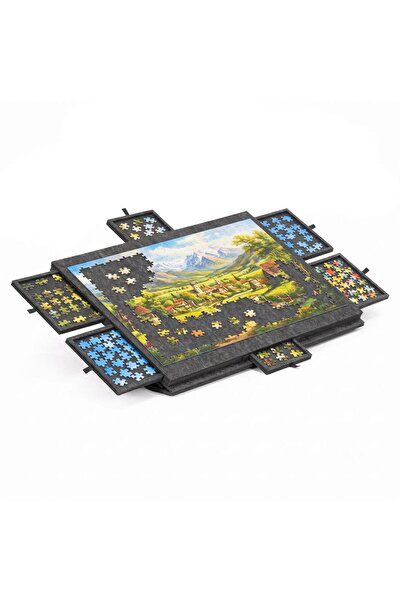 MyOfficeShop Organizator de puzzle-uri cu 6 sertare și capac, pliabil, din pâ...