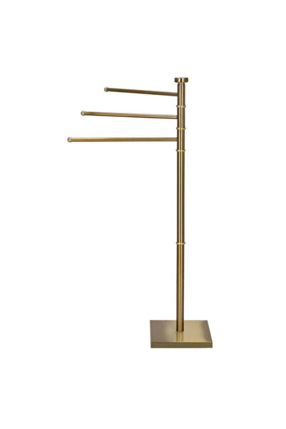 MyOfficeShop Suport prosoape cu 3 brațe, înălțime 86cm, auriu lucios
